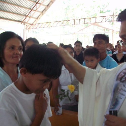 Mark Dave at his baptism last year Philippines, Malaybalay, Missionary, Missions, Catholic, Family Missions Company, Missionaries, Families, Christian, Gospel, Poverty, Preaching, Evangelization, Mission, Great Commission, Matthew 28, Jesus,