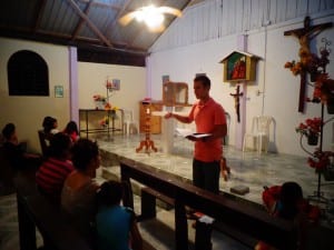 Ryan Lawless Preaching in Colonia Bolivar