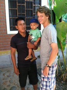 Matthew with Ecuadorian Family