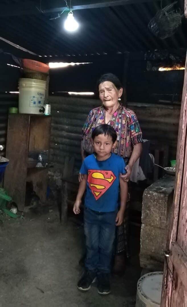 Matilde and grandson Jose