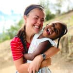 Teresa and Tika sharing smiles