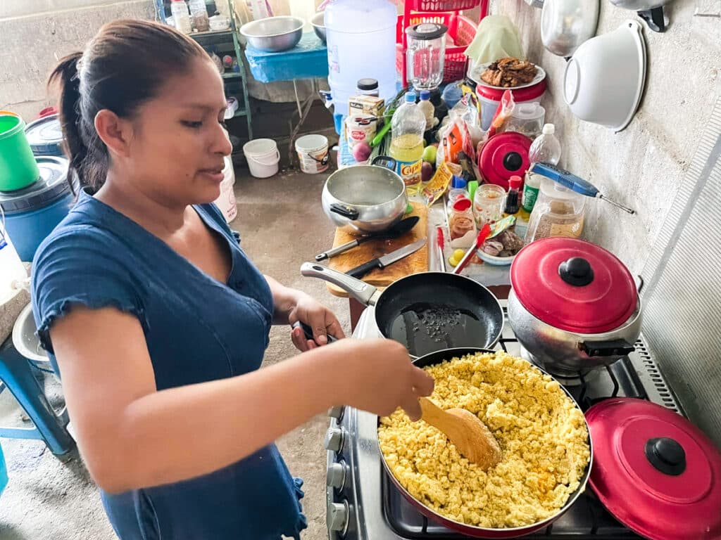 Telmita cooking