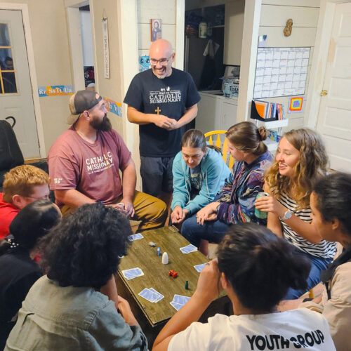 intake-2024pt2 Intake 2024 enjoying game night with the Peña family.